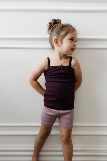 Organic Cotton Modal Singlet - Fig Childrens Singlet from Jamie Kay Australia