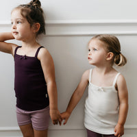 Organic Cotton Modal Singlet - Milk Childrens Singlet from Jamie Kay Australia