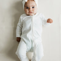 Pima Cotton Frankie Zip Onepiece - Milk Childrens Onepiece from Jamie Kay Australia