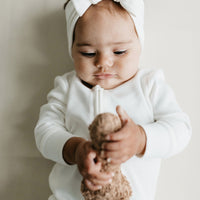 Pima Cotton Frankie Zip Onepiece - Milk Childrens Onepiece from Jamie Kay Australia