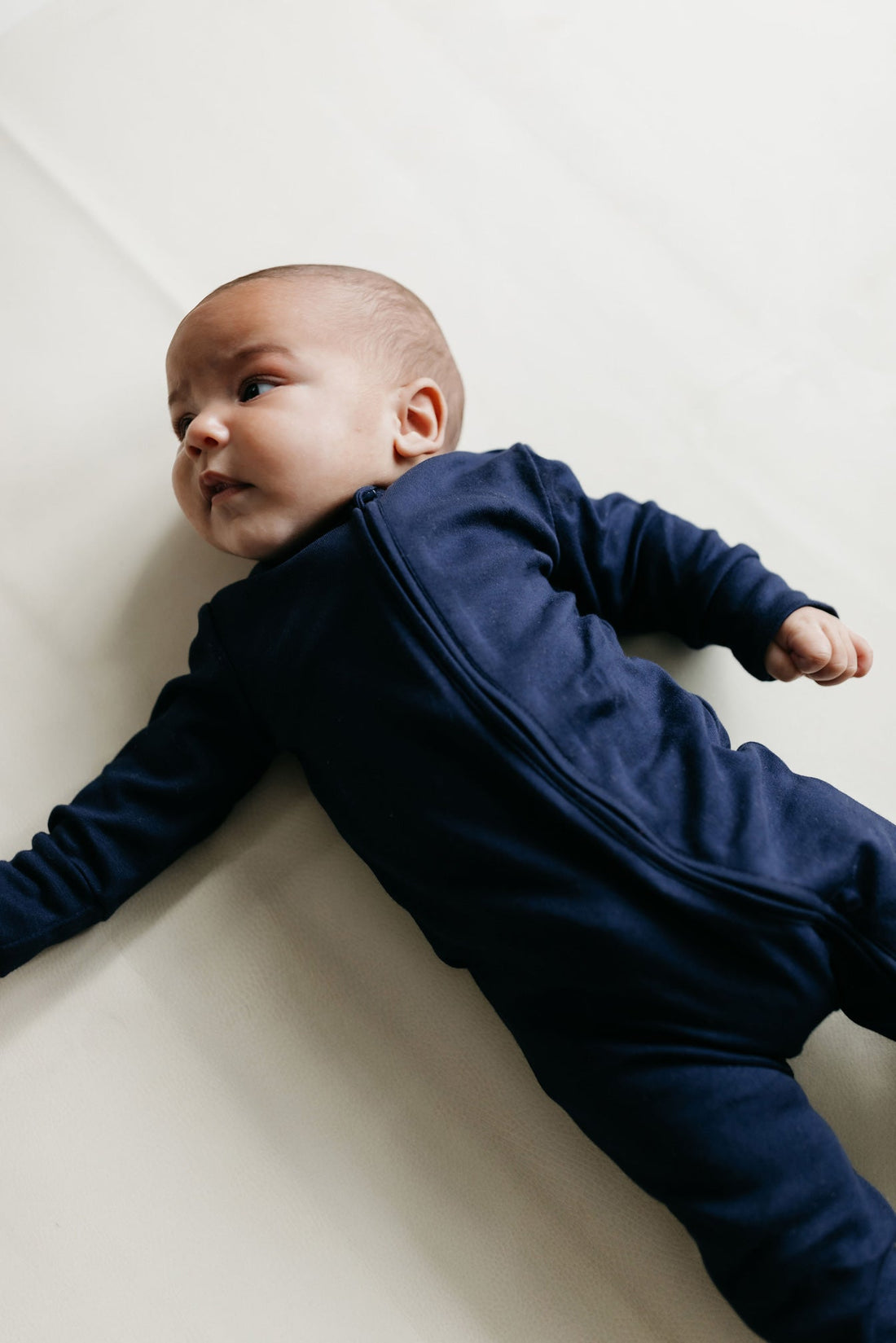 Pima Cotton Frankie Zip Onepiece - Blueberry Childrens Onepiece from Jamie Kay Australia