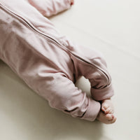 Pima Cotton Frankie Zip Onepiece - Powder Pink Childrens Onepiece from Jamie Kay Australia