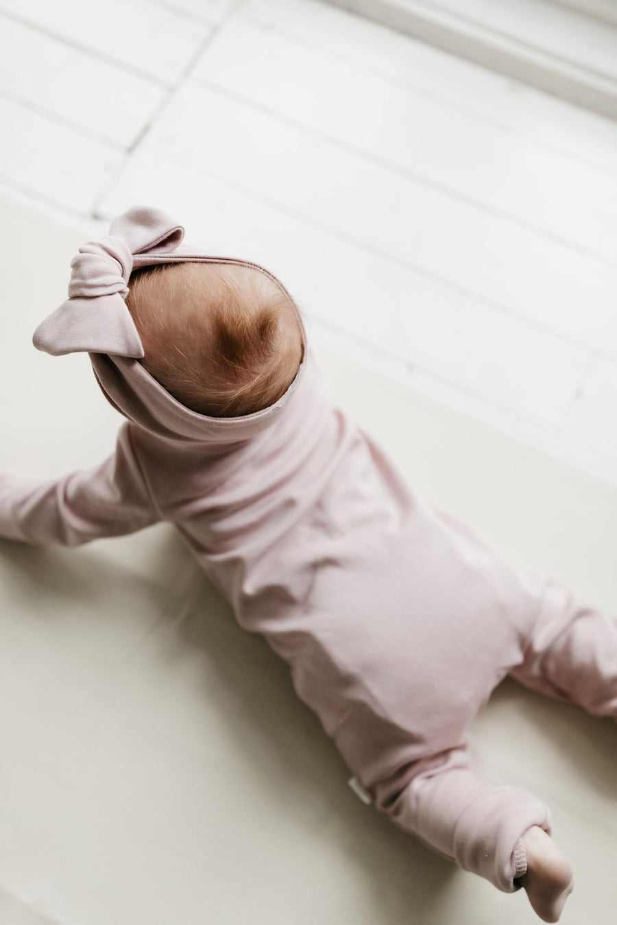 Pima Cotton Headband - Powder Pink Childrens Headband from Jamie Kay Australia