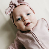 Pima Cotton Headband - Powder Pink Childrens Headband from Jamie Kay Australia