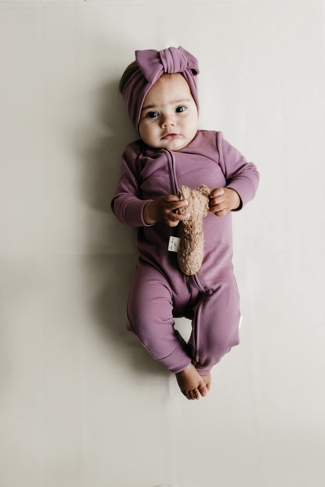 Pima Cotton Frankie Zip Onepiece - Lillium Childrens Onepiece from Jamie Kay Australia