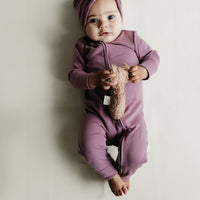 Pima Cotton Frankie Zip Onepiece - Lillium Childrens Onepiece from Jamie Kay Australia