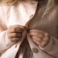 Gabrielle Cardigan - Ballet Pink Childrens Cardigan from Jamie Kay Australia