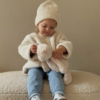 Rylan Sherpa Jacket - Natural Childrens Jacket from Jamie Kay Australia