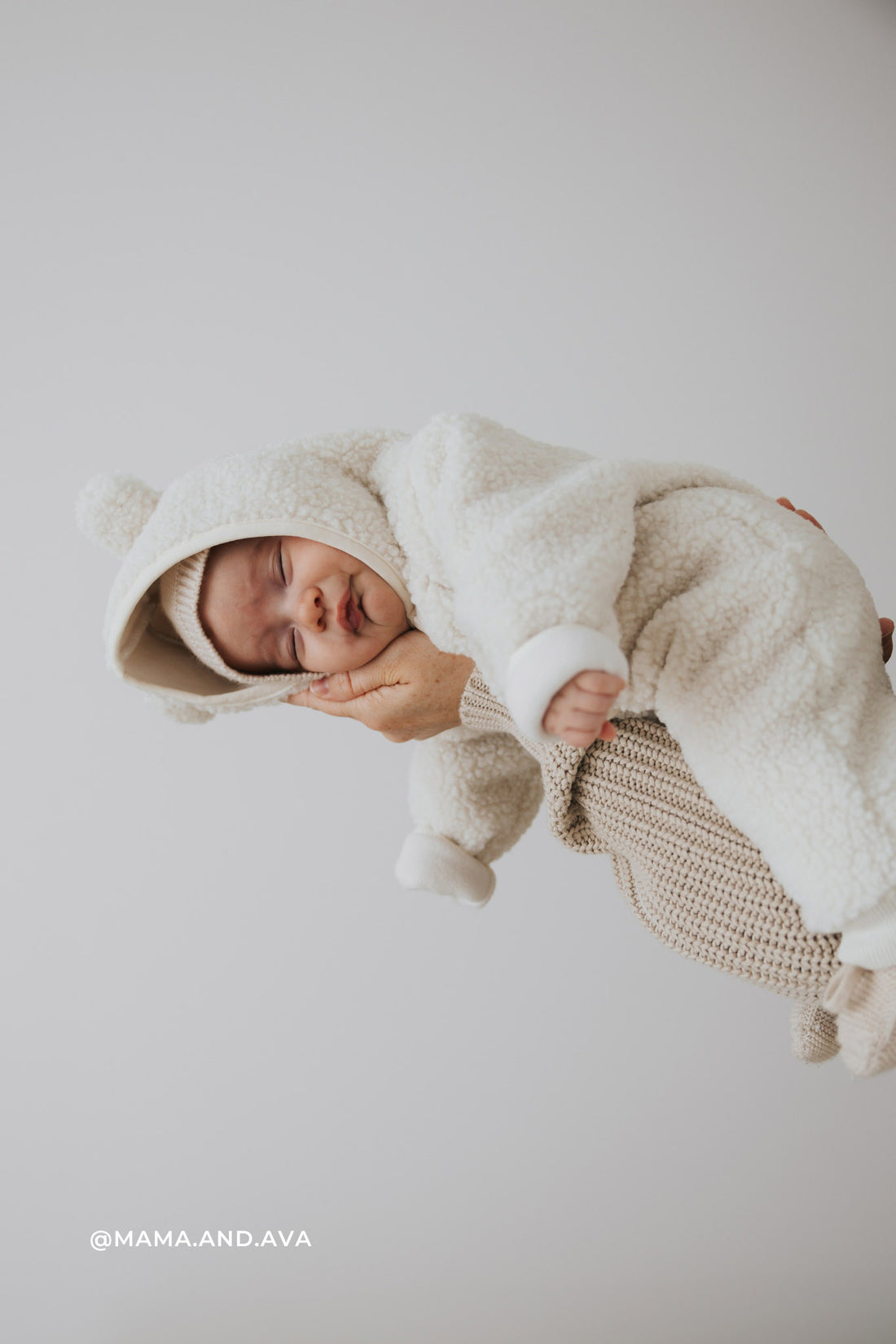 Sasha Recycled Polyester Sherpa Onepiece - Natural Childrens Onepiece from Jamie Kay Australia