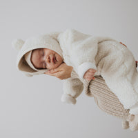 Sasha Recycled Polyester Sherpa Onepiece - Natural Childrens Onepiece from Jamie Kay Australia