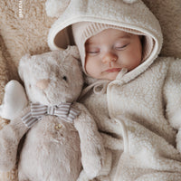 Sasha Recycled Polyester Sherpa Onepiece - Natural Childrens Onepiece from Jamie Kay Australia