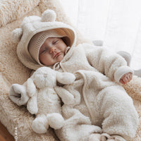 Sasha Recycled Polyester Sherpa Onepiece - Natural Childrens Onepiece from Jamie Kay Australia