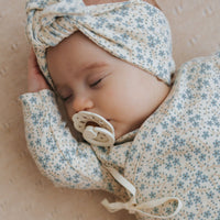 Organic Cotton Wrap Onepiece - Adnola Floral Childrens Onepiece from Jamie Kay Australia