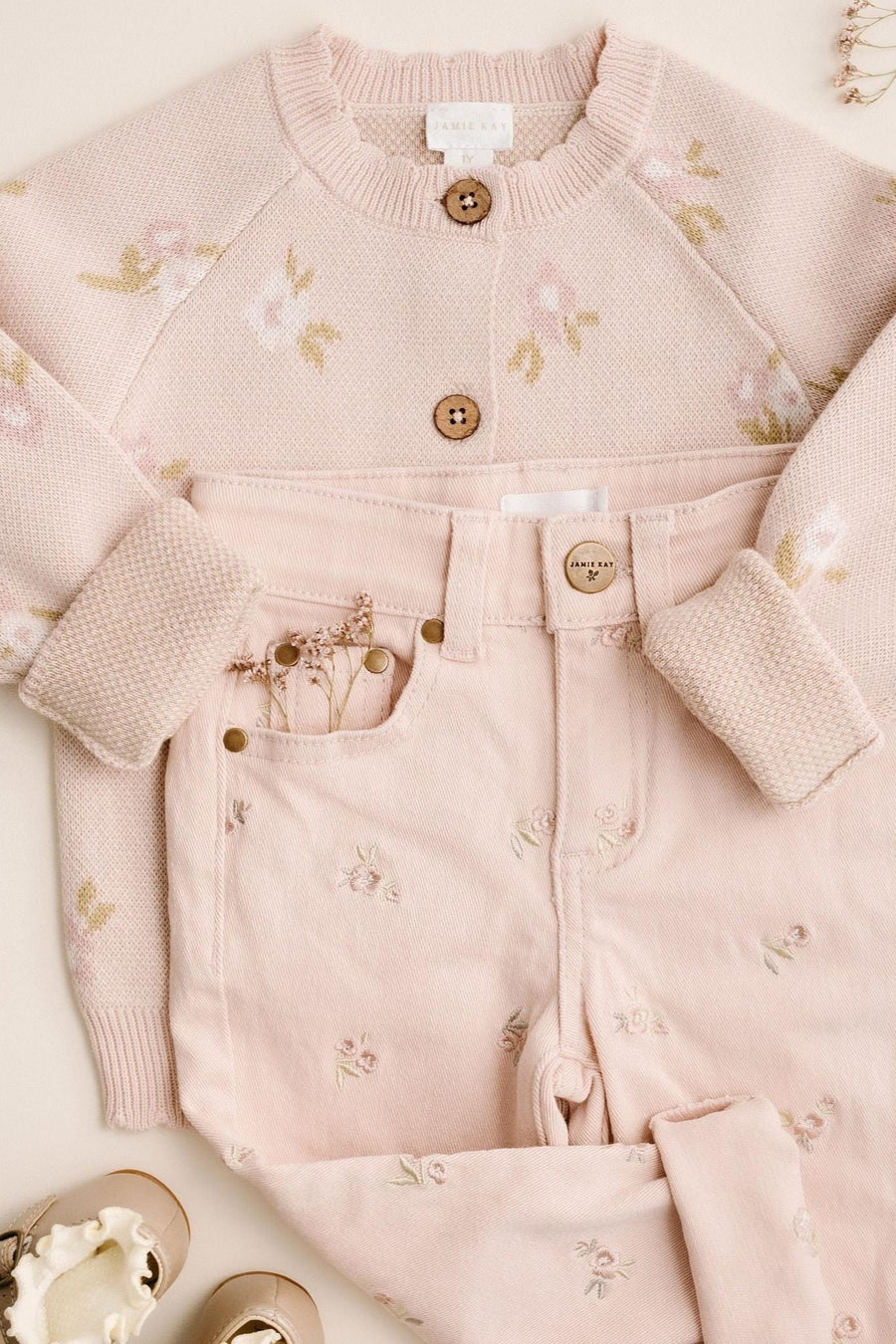 Alison Pant - Goldie Embroidery Childrens Pant from Jamie Kay Australia