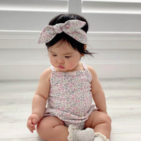 Organic Cotton Bridget Singlet Bodysuit - Fifi Mini Slightly Pink Childrens Bodysuit from Jamie Kay Australia