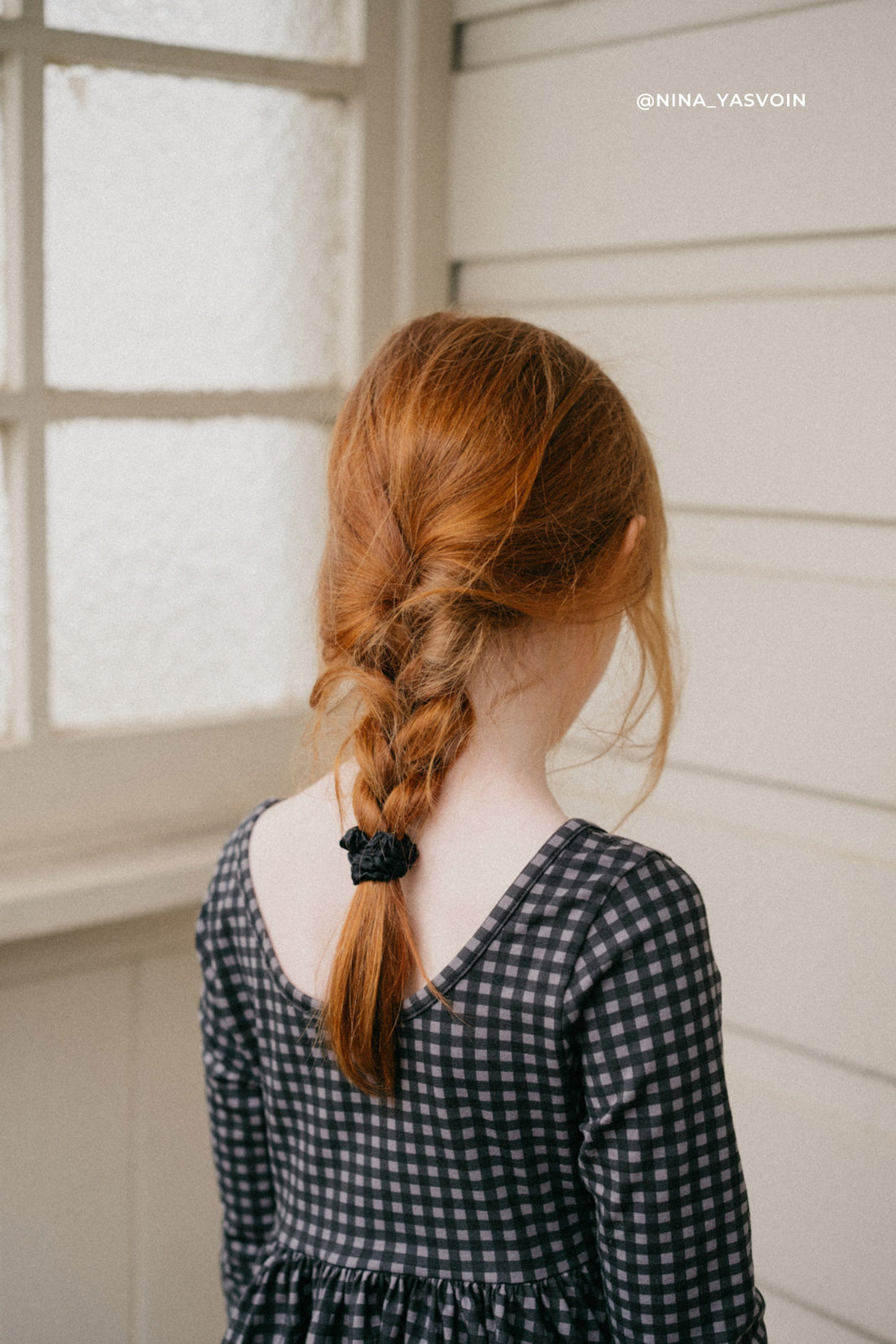 Organic Cotton Tallulah Dress - Gingham Night Childrens Dress from Jamie Kay Australia