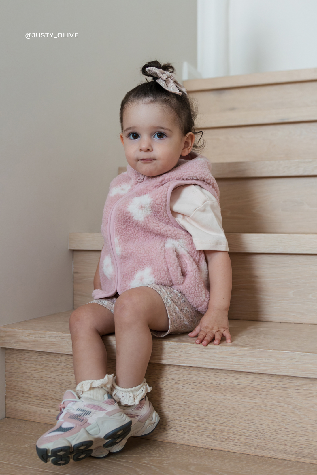 Kai Sherpa Vest - Frankie Mauve Childrens Vest from Jamie Kay Australia