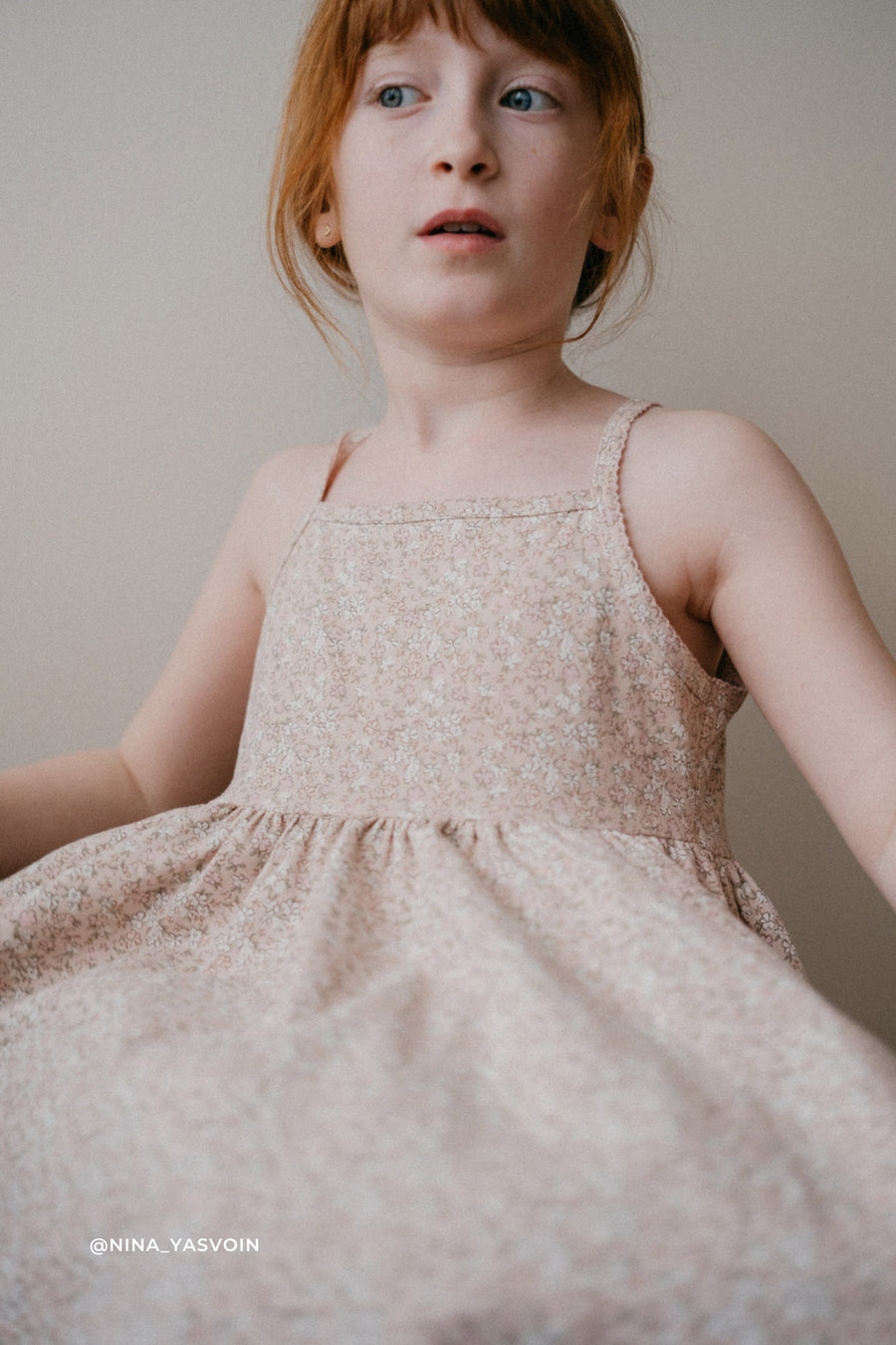 Organic Cotton Samantha Dress - Amber Rose Childrens Dress from Jamie Kay Australia