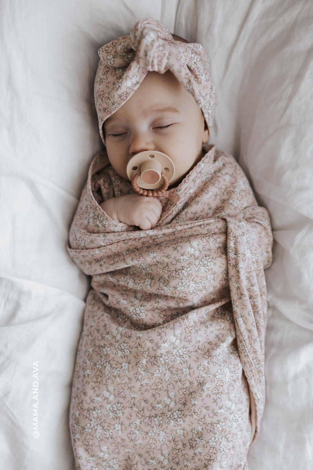 Organic Cotton Wrap Blanket - Amber Rose Childrens Blanket from Jamie Kay Australia