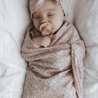 Organic Cotton Wrap Blanket - Amber Rose Childrens Blanket from Jamie Kay Australia