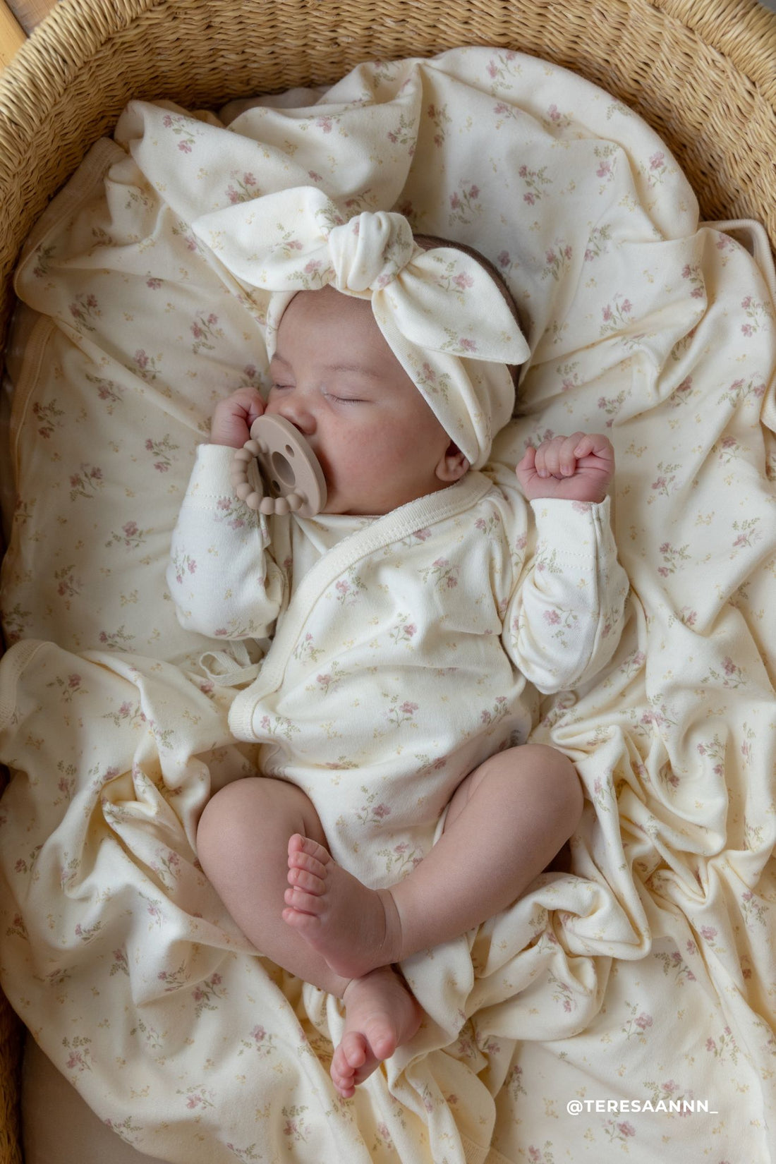 Organic Cotton Marina Bodysuit - Thelma Parchment Childrens Bodysuit from Jamie Kay Australia