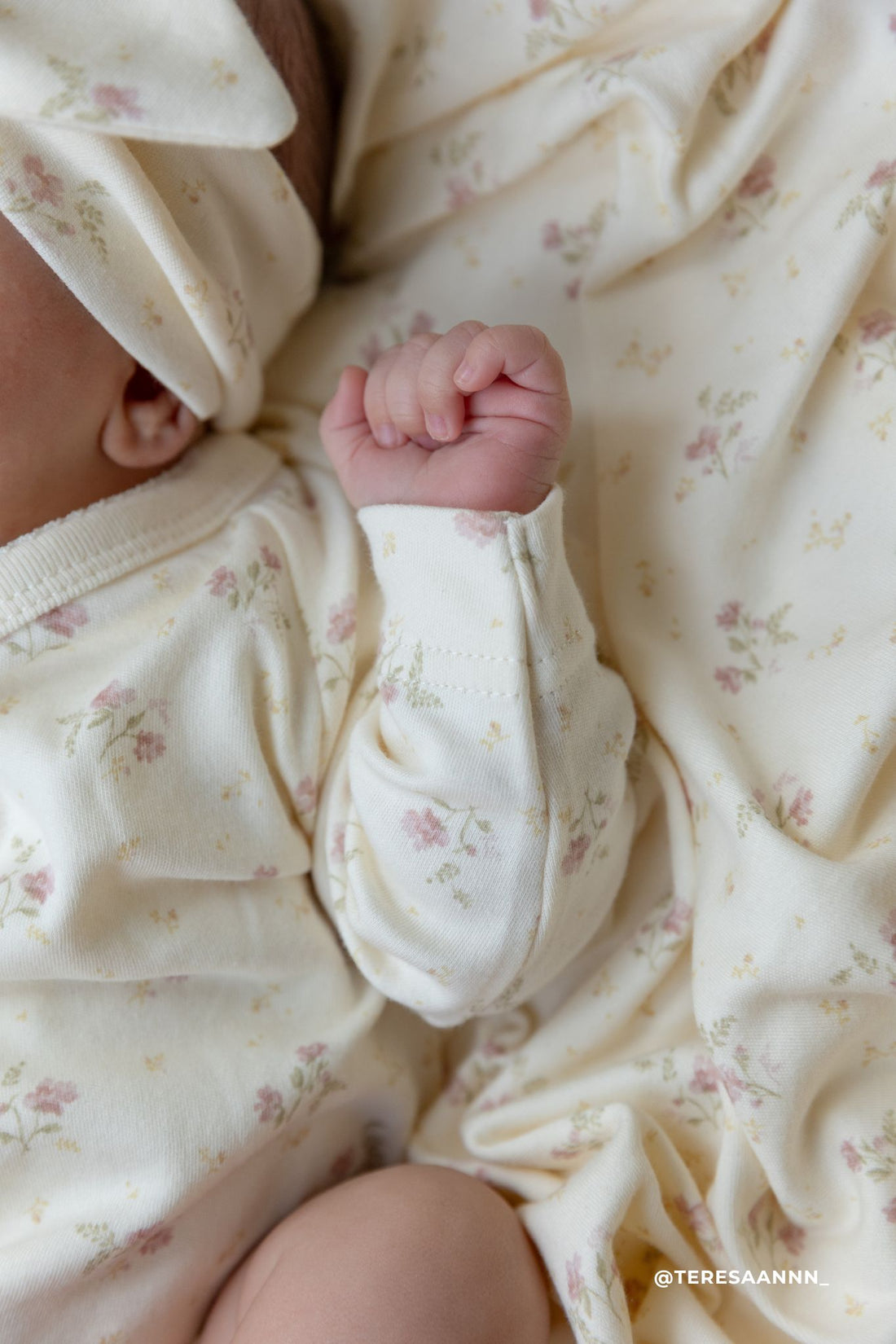 Organic Cotton Marina Bodysuit - Thelma Parchment Childrens Bodysuit from Jamie Kay Australia