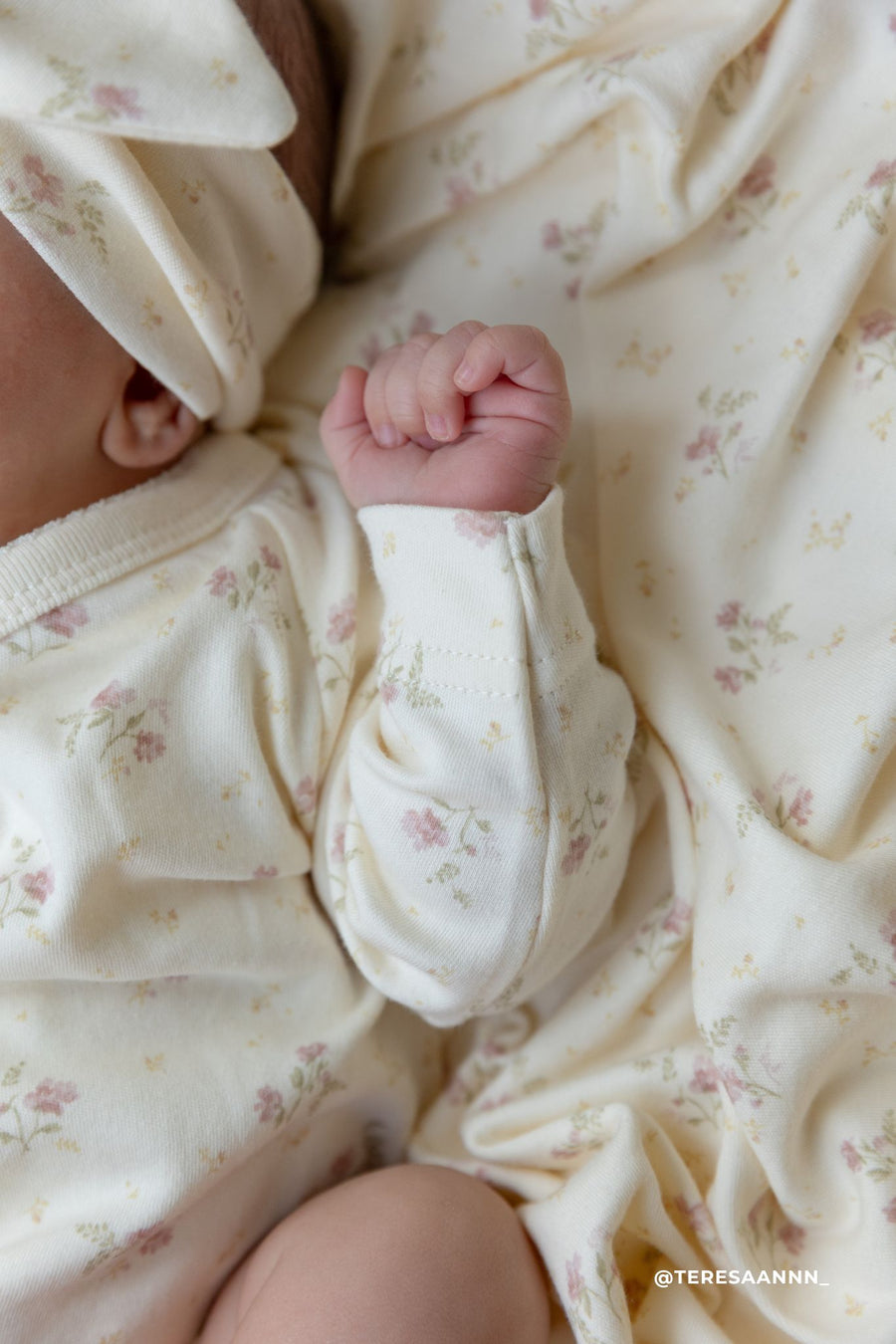 Organic Cotton Marina Bodysuit - Thelma Parchment Childrens Bodysuit from Jamie Kay Australia