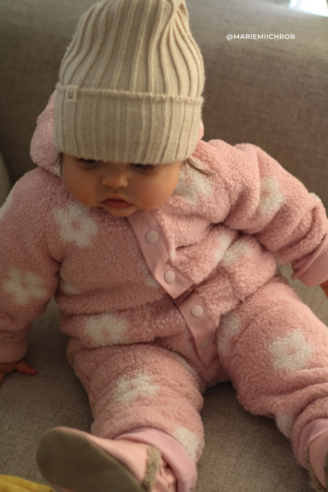 Lenny Sherpa Onepiece - Frankie Mauve Childrens Onepiece from Jamie Kay Australia