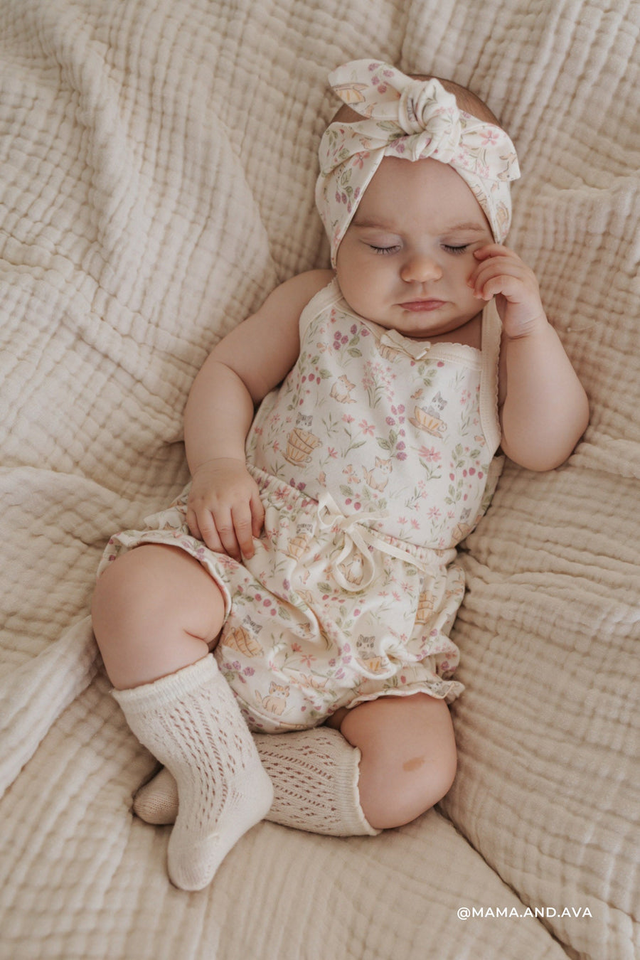 Organic Cotton Frill Bloomer - Moons Garden Childrens Bloomer from Jamie Kay Australia