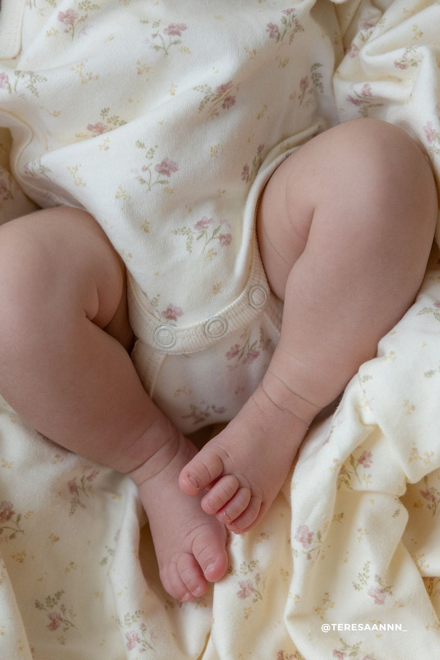 Organic Cotton Marina Bodysuit - Thelma Parchment Childrens Bodysuit from Jamie Kay Australia