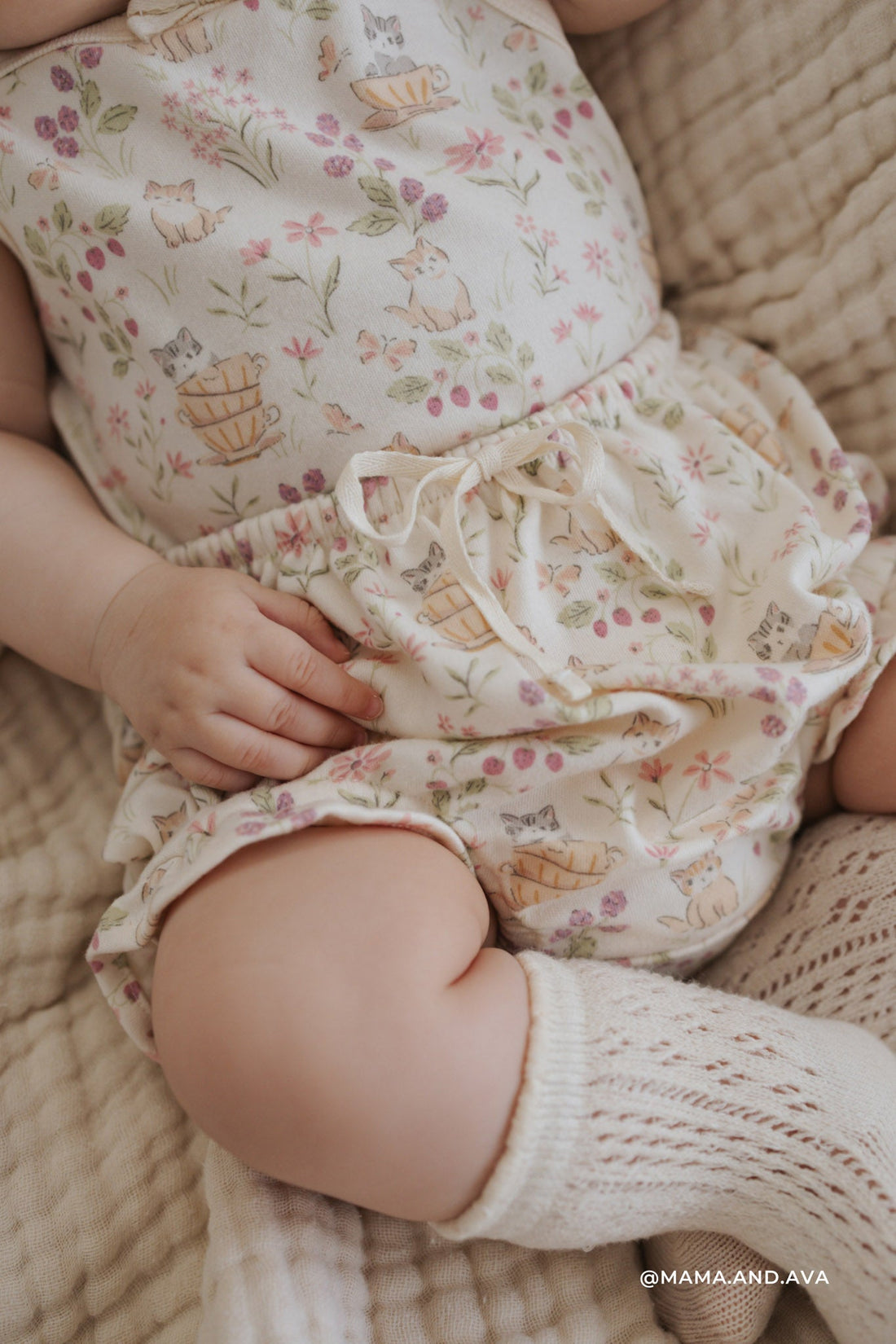 Organic Cotton Frill Bloomer - Moons Garden Childrens Bloomer from Jamie Kay Australia