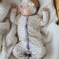 Organic Cotton Maple Onepiece - Blueberry Field Raindrops Childrens Onepiece from Jamie Kay Australia