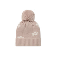 Addison Beanie - Frankie Knit Rose Childrens Beanie from Jamie Kay Australia