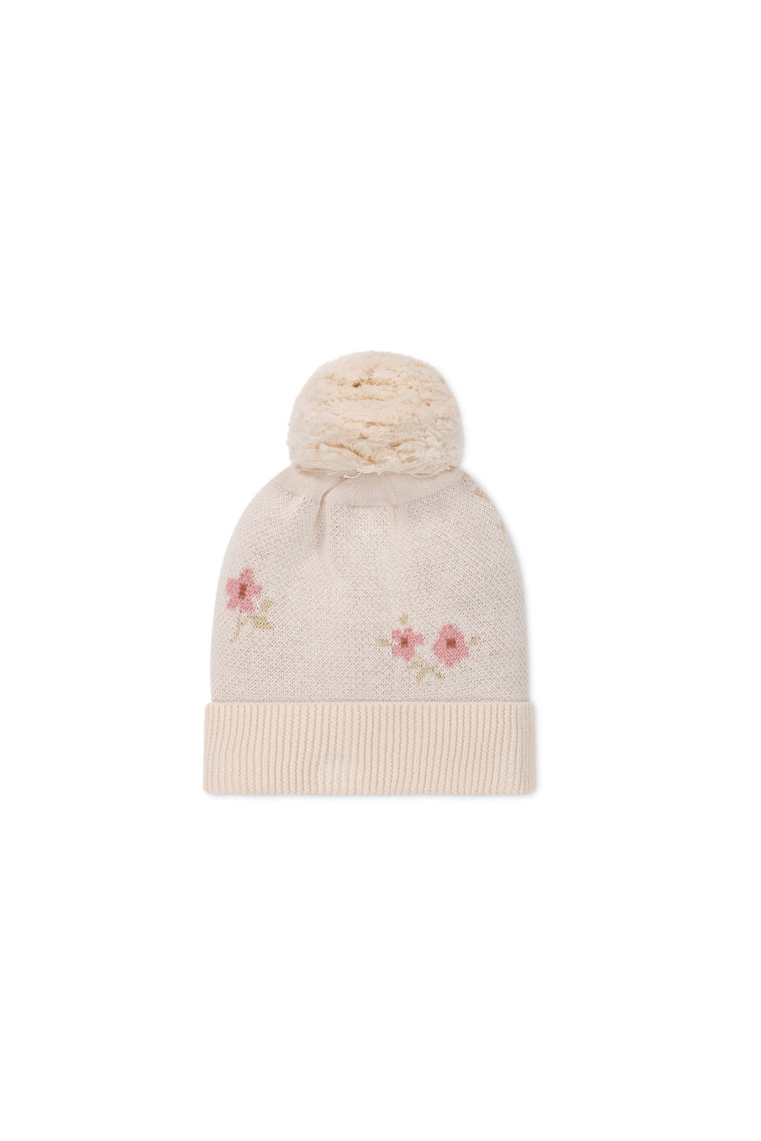 Addison Beanie - Simple Flowers Childrens Hat from Jamie Kay Australia