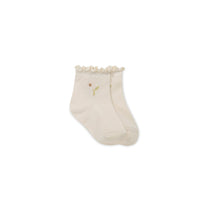 Alison Sock - Milk Posie Childrens Sock from Jamie Kay Australia