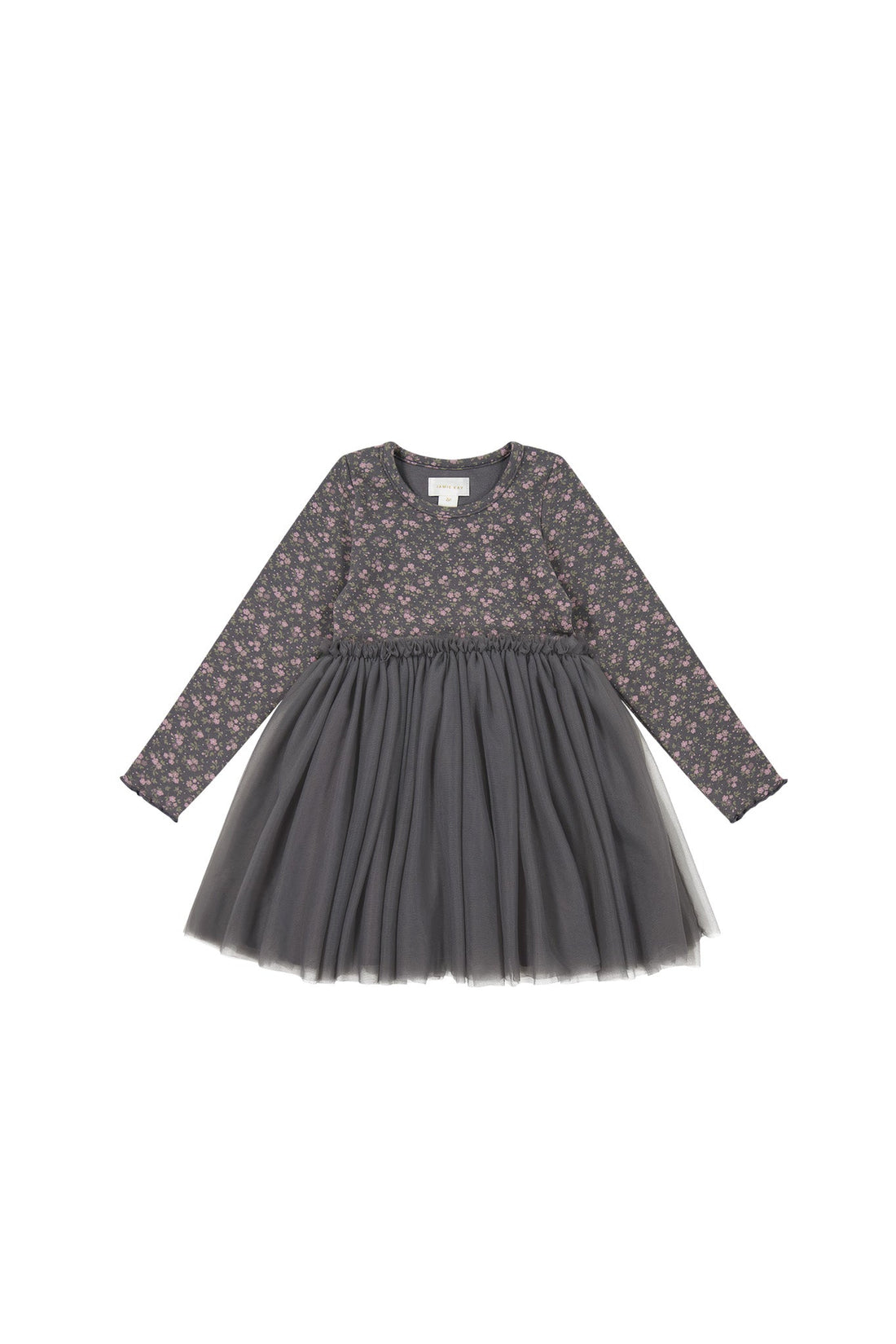 Anna Tulle Dress - Rosalie Floral Lava Childrens Dress from Jamie Kay Australia