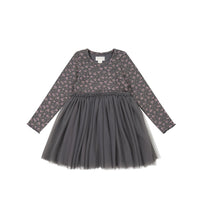 Anna Tulle Dress - Rosalie Floral Lava Childrens Dress from Jamie Kay Australia