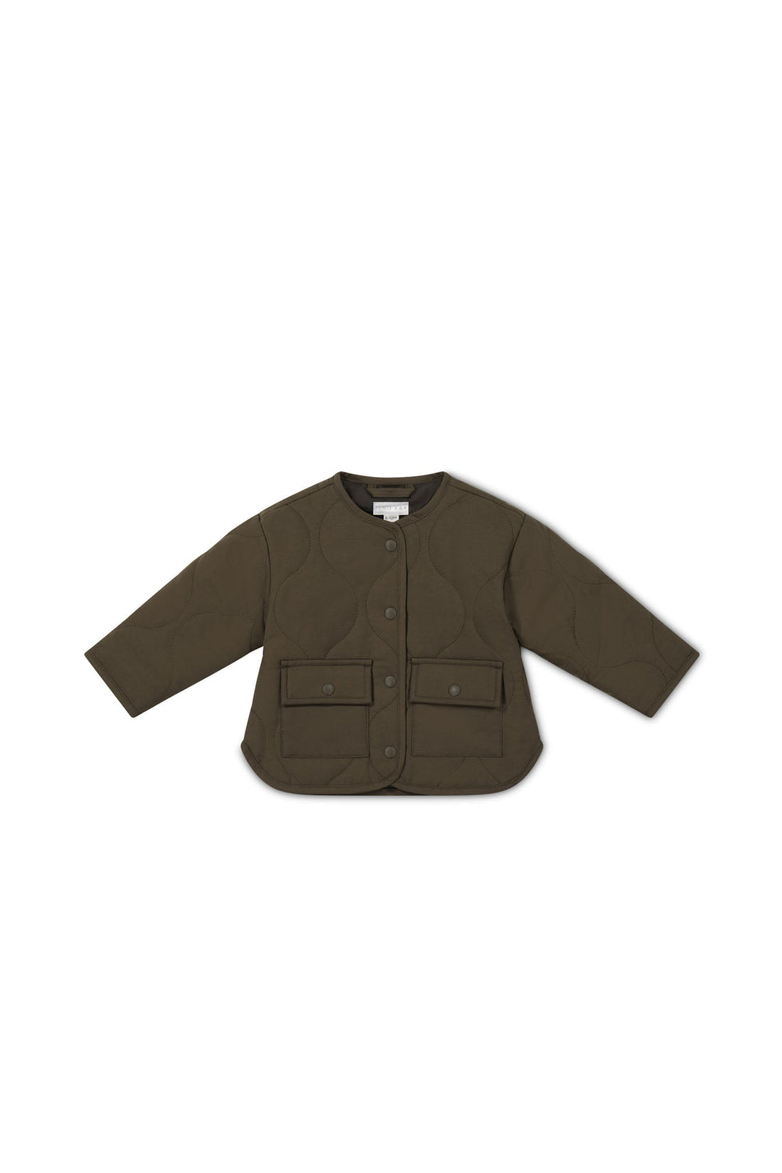 Arie Puffer Jacket - Dark Coffee Childrens Jacket from Jamie Kay Australia