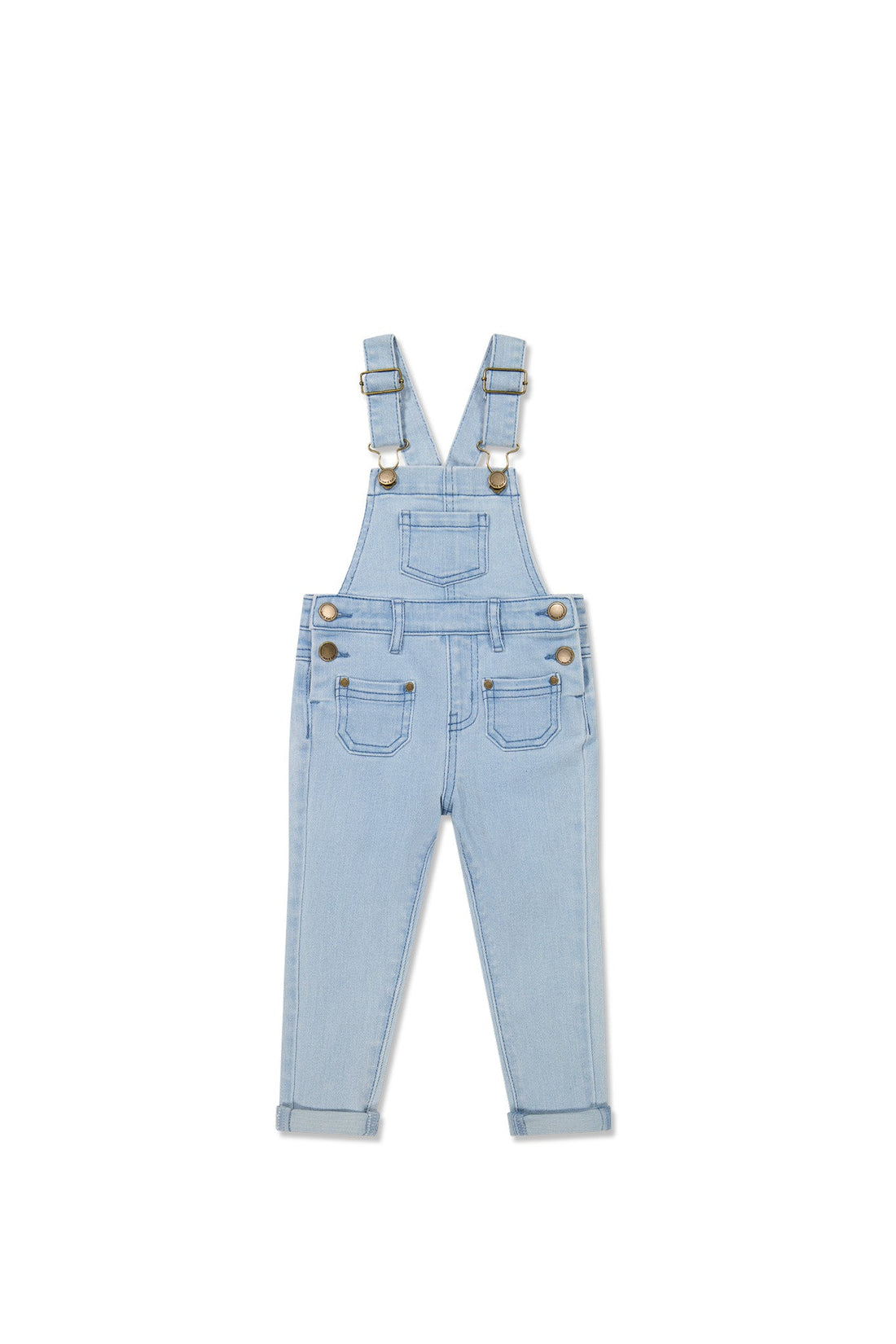 Arlo Twill Overall - Washed Denim Childrens Overall from Jamie Kay Australia