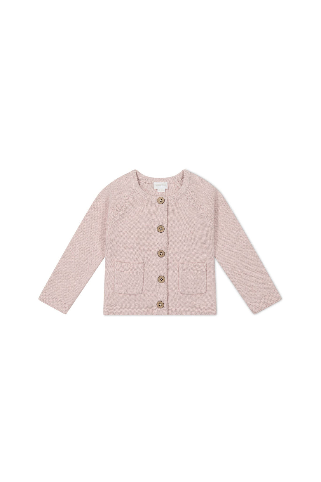 Aude Cardigan - Dainty Pink Marle Childrens Cardigan from Jamie Kay Australia