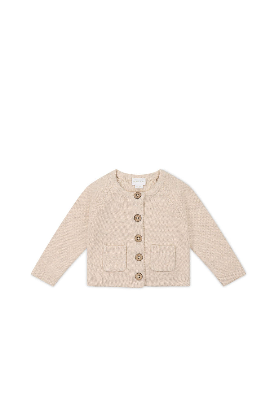 Aude Cardigan - Light Oatmeal Marle Childrens Cardigan from Jamie Kay Australia