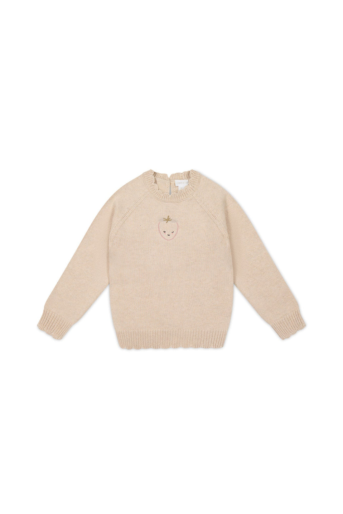 Audrey Knitted Jumper - Oatmeal Marle Childrens Jumper from Jamie Kay Australia