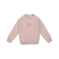 Audrey Knitted Jumper - Strawberry Childrens Jumper from Jamie Kay Australia