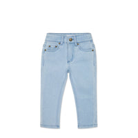 Austin Woven Twill Pant - Washed Denim Childrens Pant from Jamie Kay Australia