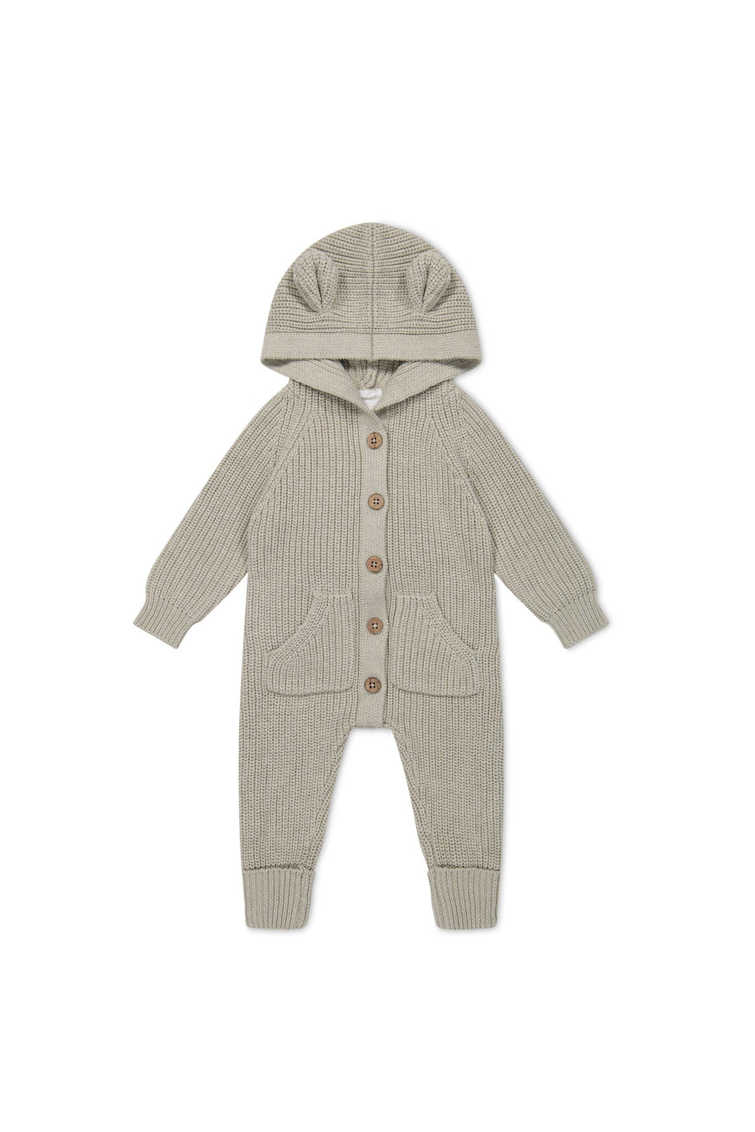 Bear Knit Onepiece - Moss Marle Childrens Onepiece from Jamie Kay Australia