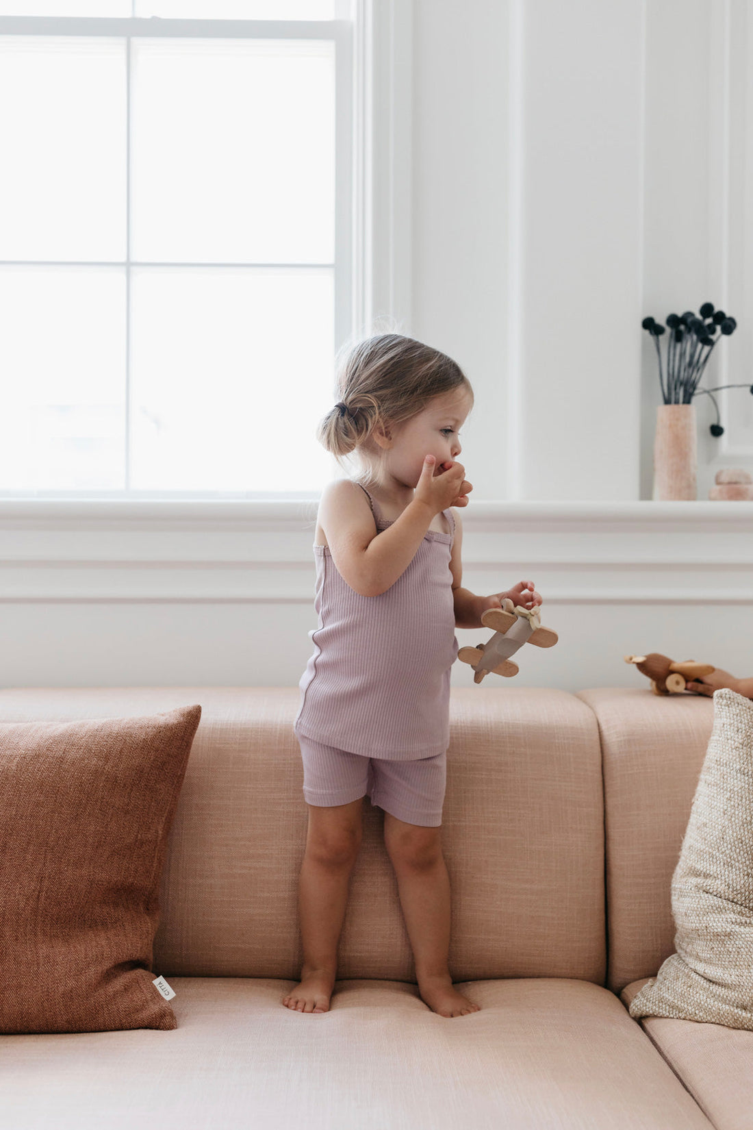 Organic Cotton Modal Singlet - Blossom Childrens Singlet from Jamie Kay Australia