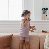 Organic Cotton Modal Singlet - Blossom Childrens Singlet from Jamie Kay Australia