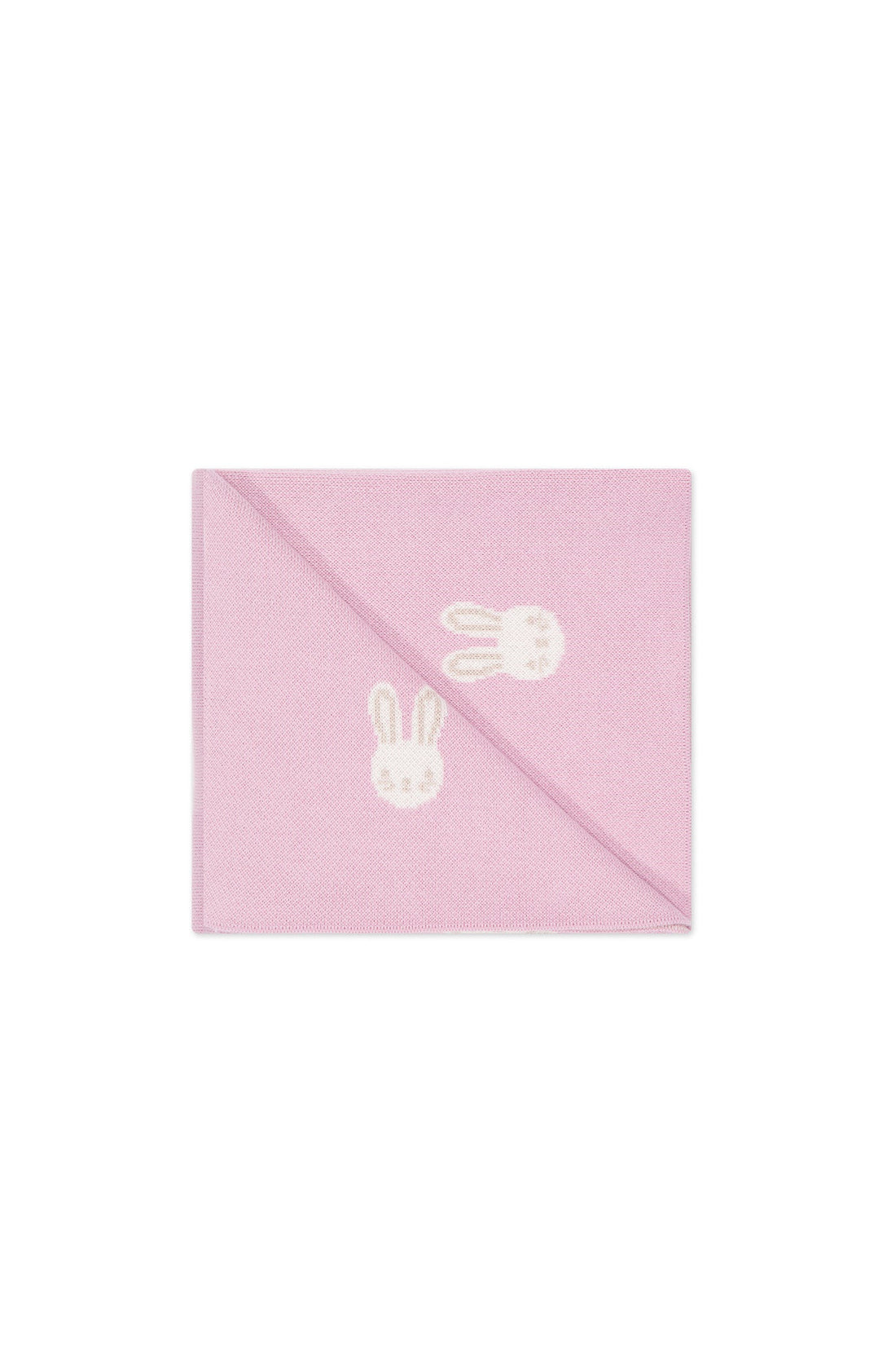 Bunny Blanket - Bunny Jacquard Vintage Mauve Childrens Blanket from Jamie Kay Australia