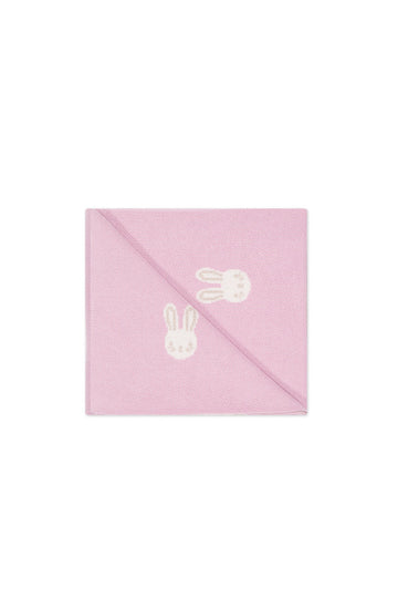 Bunny Blanket - Bunny Jacquard Vintage Mauve Childrens Blanket from Jamie Kay Australia