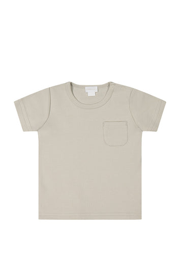 Pima Cotton Cameron Tee - Aloe Childrens Tee from Jamie Kay Australia